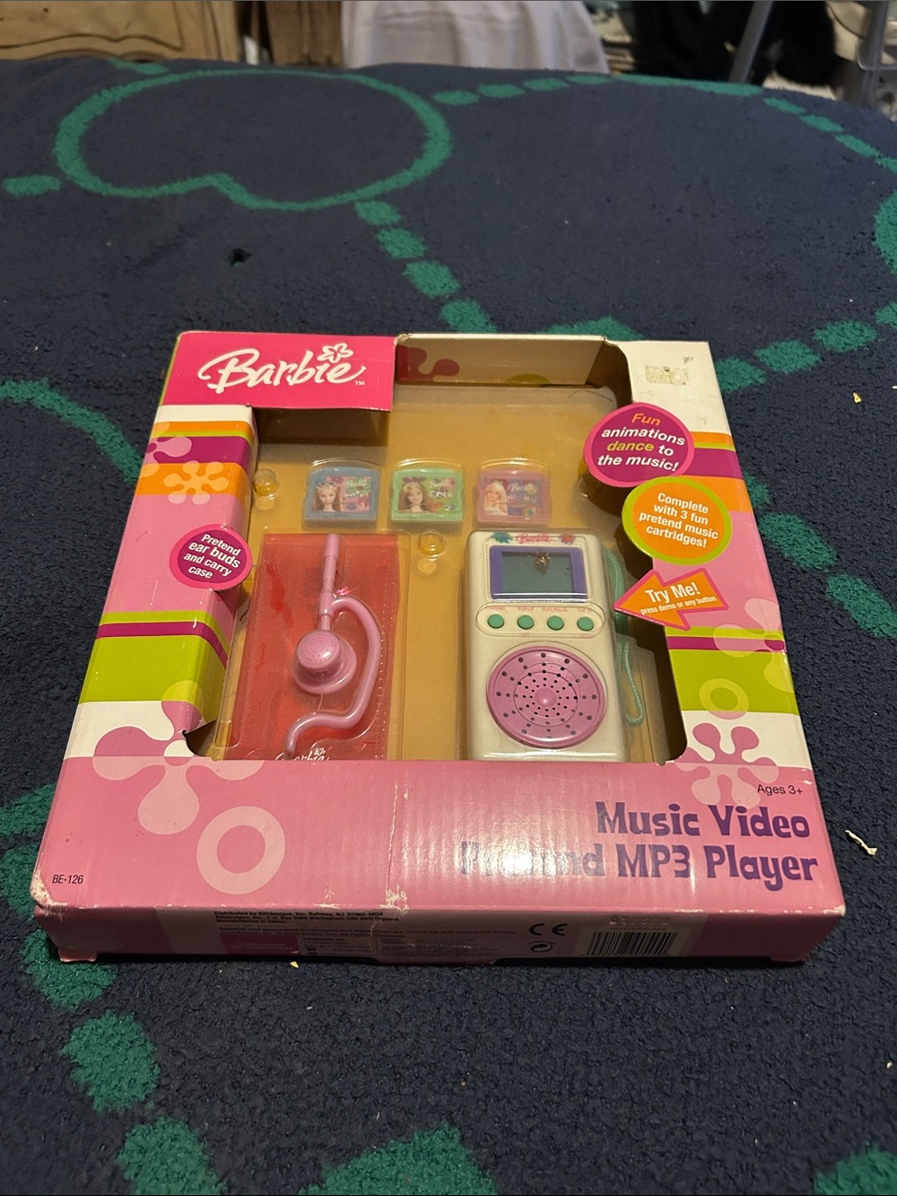 Barbie Pink and White Music Video MP3 Player with Earbuds